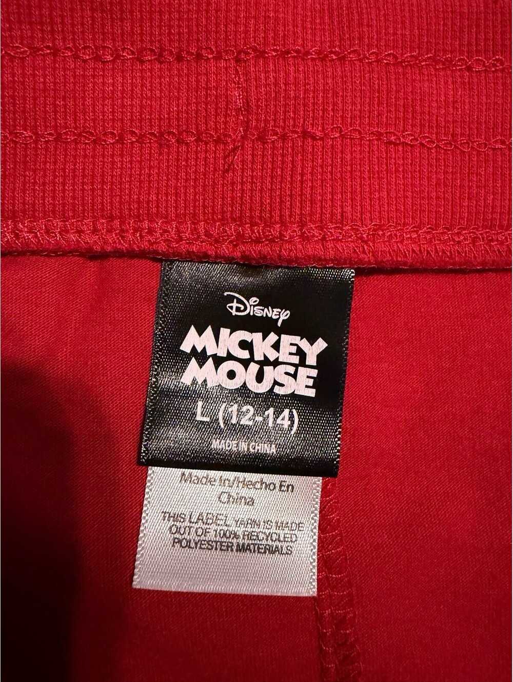 Disney Mickey Mouse Red Skort L 12-14 True Original Lace Trim - Picture 5 of 7